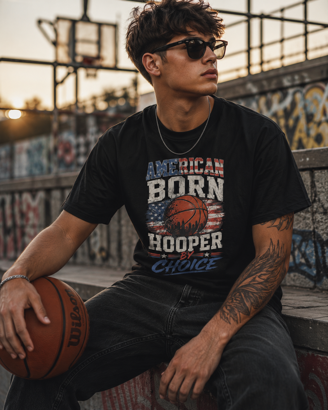 AMERICAN BORN - Unisex T-Shirt